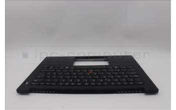 Lenovo 5M11Q60887 C-Cover with keyboard, UK English, Black, Backlight, UK