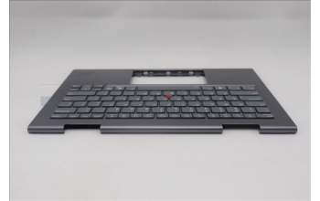 Lenovo 5M11R38857 C-Cover with keyboard, USA English, Luna Grey, FingerPrint Reader, WLAN, US