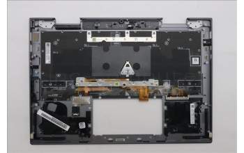 Lenovo 5M11R38869 C-Cover with keyboard, Greek, Luna Grey, FingerPrint Reader, WLAN, US