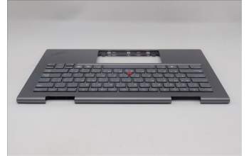 Lenovo 5M11R38918 C-Cover with keyboard, Arabic, Luna Grey, FingerPrint Reader, WLAN, US
