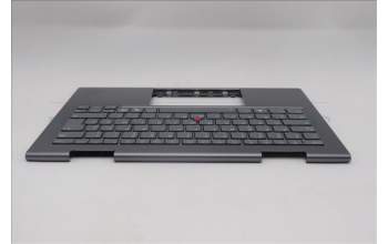 Lenovo 5M11R38938 C-Cover with keyboard, French, Luna Grey, FingerPrint Reader, WLAN, US