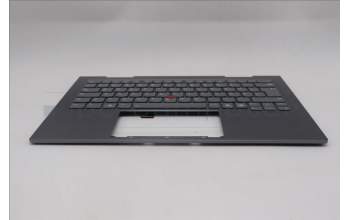 Lenovo 5M11R38942 C-Cover with keyboard, German, Luna Grey, FingerPrint Reader, WLAN, UK