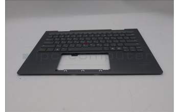 Lenovo 5M11R38946 C-Cover with keyboard, Hebrew, Luna Grey, FingerPrint Reader, WLAN, US