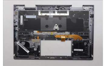 Lenovo 5M11R38976 C-Cover with keyboard, Switzerland, Luna Grey, FingerPrint Reader, WLAN, UK