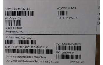 Lenovo 5M11R39453 C-Cover with keyboard, Russian, Luna Grey, FingerPrint Reader, WWAN, US