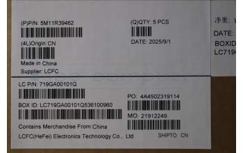 Lenovo 5M11R39462 C-Cover with keyboard, Switzerland, Luna Grey, FingerPrint Reader, WWAN, UK