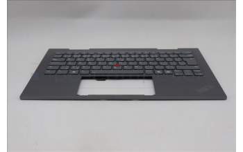 Lenovo 5M11R39489 C-Cover with keyboard, Czech Slovakian, Luna Grey, FingerPrint Reader, WWAN, UK