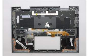 Lenovo 5M11R39491 C-Cover with keyboard, Danish, Luna Grey, FingerPrint Reader, WWAN, UK