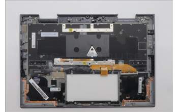 Lenovo 5M11R39508 C-Cover with keyboard, Hebrew, Luna Grey, FingerPrint Reader, WWAN, US