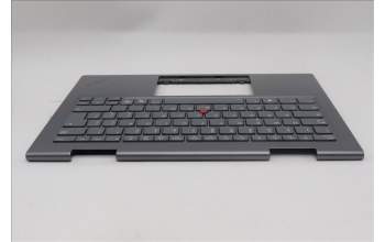 Lenovo 5M11R39514 C-Cover with keyboard, Italian, Luna Grey, FingerPrint Reader, WWAN, UK