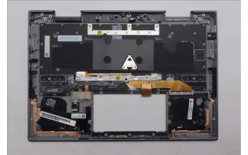 Lenovo 5M11R39527 C-Cover with keyboard, Nordic, Luna Grey, FingerPrint Reader, WWAN, UK