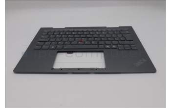 Lenovo 5M11R39529 C-Cover with keyboard, Portuguese, Luna Grey, FingerPrint Reader, WWAN, UK