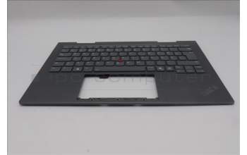 Lenovo 5M11R39537 C-Cover with keyboard, Swedish/Finnish, Luna Grey, FingerPrint Reader, WWAN, UK