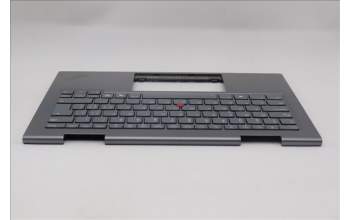 Lenovo 5M11R39540 C-Cover with keyboard, Switzerland, Luna Grey, FingerPrint Reader, WWAN, UK