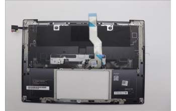 Lenovo 5M11R87935 C-Cover with keyboard, US English Euro, Black/Grey, FingerPrint Reader, WLAN, US