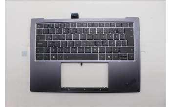 Lenovo 5M11R87942 C-Cover with keyboard, Icelandic, Black/Grey, FingerPrint Reader, WLAN, UK