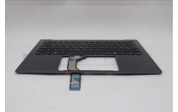 Lenovo 5M11R87952 C-Cover with keyboard, Slovenian, Black/Grey, FingerPrint Reader, WLAN, UK