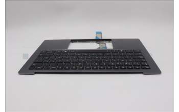 Lenovo 5M11R87953 C-Cover with keyboard, Spanish, Black/Grey, FingerPrint Reader, WLAN, UK