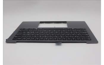Lenovo 5M11R87955 C-Cover with keyboard, Switzerland, Black/Grey, FingerPrint Reader, WLAN, UK