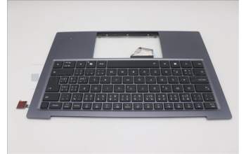 Lenovo 5M11R87967 C-Cover with keyboard, Czech Slovakian, Black/Grey, FingerPrint Reader, WLAN, UK