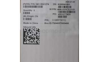 Lenovo 5M11R91274 C-Cover with keyboard, Switzerland, Luna Grey, Non-Backlight, World Face Camera, UK