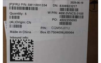 Lenovo 5M11R91334 C-Cover with keyboard, UK English, Luna Grey, Backlight, No World Face Camera, UK