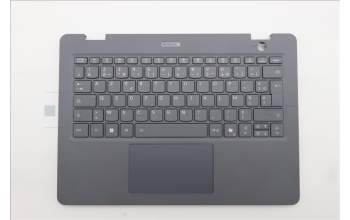 Lenovo 5M11R91350 C-Cover with keyboard, French, Luna Grey, Backlight, World Face Camera, US
