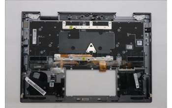 Lenovo 5M11R91403 C-Cover with keyboard, Arabic, Grey, Backlight, FingerPrint Reader, US