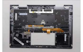 Lenovo 5M11R91404 C-Cover with keyboard, Arabic, Grey, Backlight, FingerPrint Reader, US