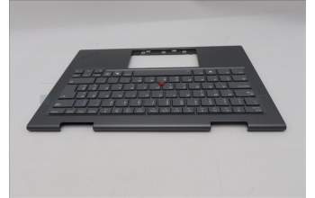 Lenovo 5M11R91455 C-Cover with keyboard, Slovenian, Grey, Backlight, FingerPrint Reader, UK