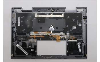 Lenovo 5M11R91459 C-Cover with keyboard, Swedish/Finnish, Grey, Backlight, FingerPrint Reader, UK