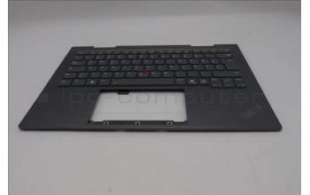 Lenovo 5M11R91501 C-Cover with keyboard, German, Grey, Backlight, FingerPrint Reader, WWAN, UK