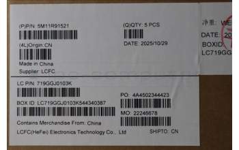 Lenovo 5M11R91521 C-Cover with keyboard, Norwegian, Grey, Backlight, FingerPrint Reader, WWAN, UK