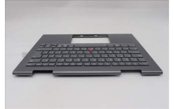 Lenovo 5M11R91525 C-Cover with keyboard, Portuguese, Grey, Backlight, FingerPrint Reader, WWAN, UK