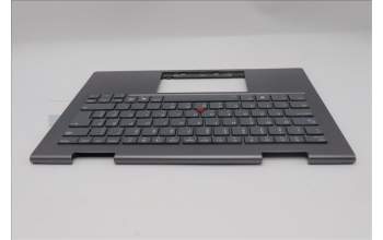 Lenovo 5M11R91529 C-Cover with keyboard, Slovenian, Grey, Backlight, FingerPrint Reader, WWAN, UK