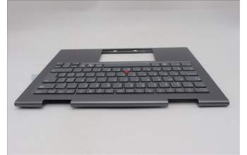 Lenovo 5M11R91535 C-Cover with keyboard, Switzerland, Grey, Backlight, FingerPrint Reader, WWAN, UK
