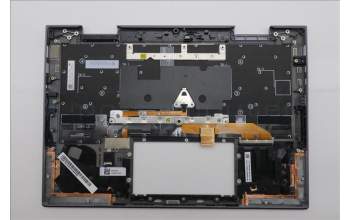 Lenovo 5M11R91536 C-Cover with keyboard, Switzerland, Grey, Backlight, FingerPrint Reader, WWAN, UK