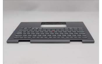 Lenovo 5M11R91545 C-Cover with keyboard, UK English, Grey, Backlight, FingerPrint Reader, WWAN, UK