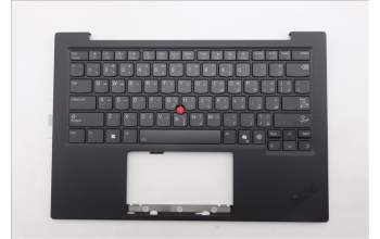 Lenovo 5M11S09531 C-Cover with keyboard, Arabic, Black, Backlight, US