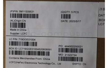 Lenovo 5M11S09531 C-Cover with keyboard, Arabic, Black, Backlight, US