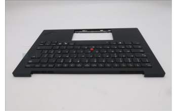 Lenovo 5M11S09533 C-Cover with keyboard, Belgian, Black, Backlight, UK
