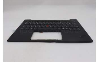 Lenovo 5M11S09551 C-Cover with keyboard, French, Black, Backlight, US