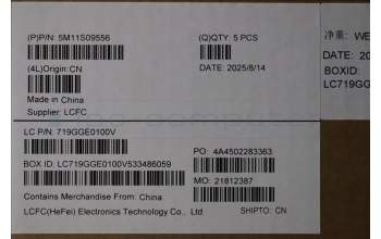 Lenovo 5M11S09556 C-Cover with keyboard, Greek, Black, Backlight, US