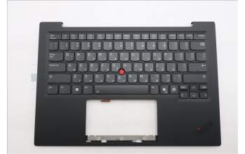 Lenovo 5M11S09558 C-Cover with keyboard, Hebrew, Black, Backlight, US