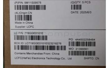 Lenovo 5M11S09575 C-Cover with keyboard, Norwegian, Black, Backlight, UK