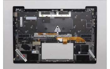 Lenovo 5M11S09579 C-Cover with keyboard, Portuguese, Black, Backlight, UK