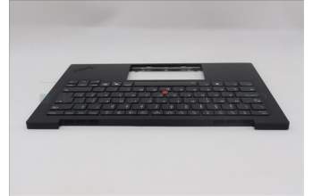Lenovo 5M11S09579 C-Cover with keyboard, Portuguese, Black, Backlight, UK