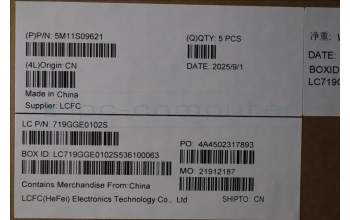 Lenovo 5M11S09621 C-Cover with keyboard, Estonian, Black, Backlight, WWAN, UK