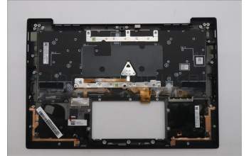 Lenovo 5M11S09622 C-Cover with keyboard, US English Euro, Black, Backlight, WWAN