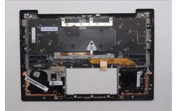 Lenovo 5M11S09629 C-Cover with keyboard, German, Black, Backlight, WWAN, UK